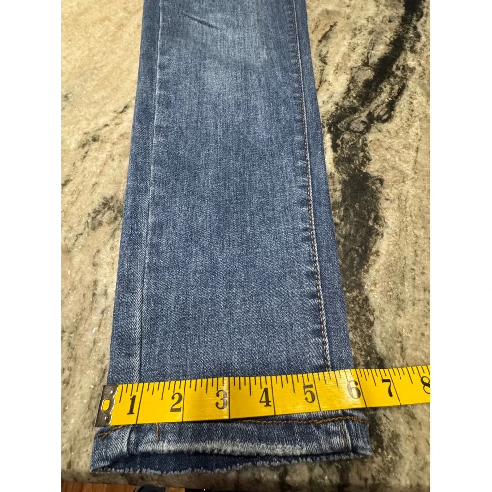 Lucky‎ & Blessed Jeans Womens 2 Mid Rise Boyfriend Denim Blue Western Boho 1007